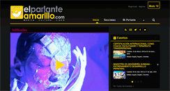 Desktop Screenshot of elparlanteamarillo.com