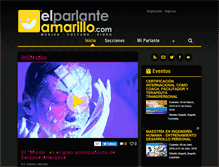 Tablet Screenshot of elparlanteamarillo.com